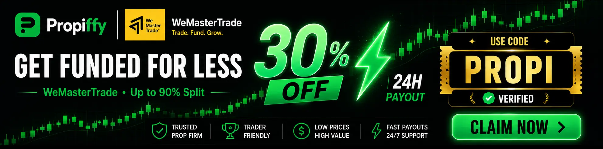 WeMasterTrade — 30% OFF (code PROPI)